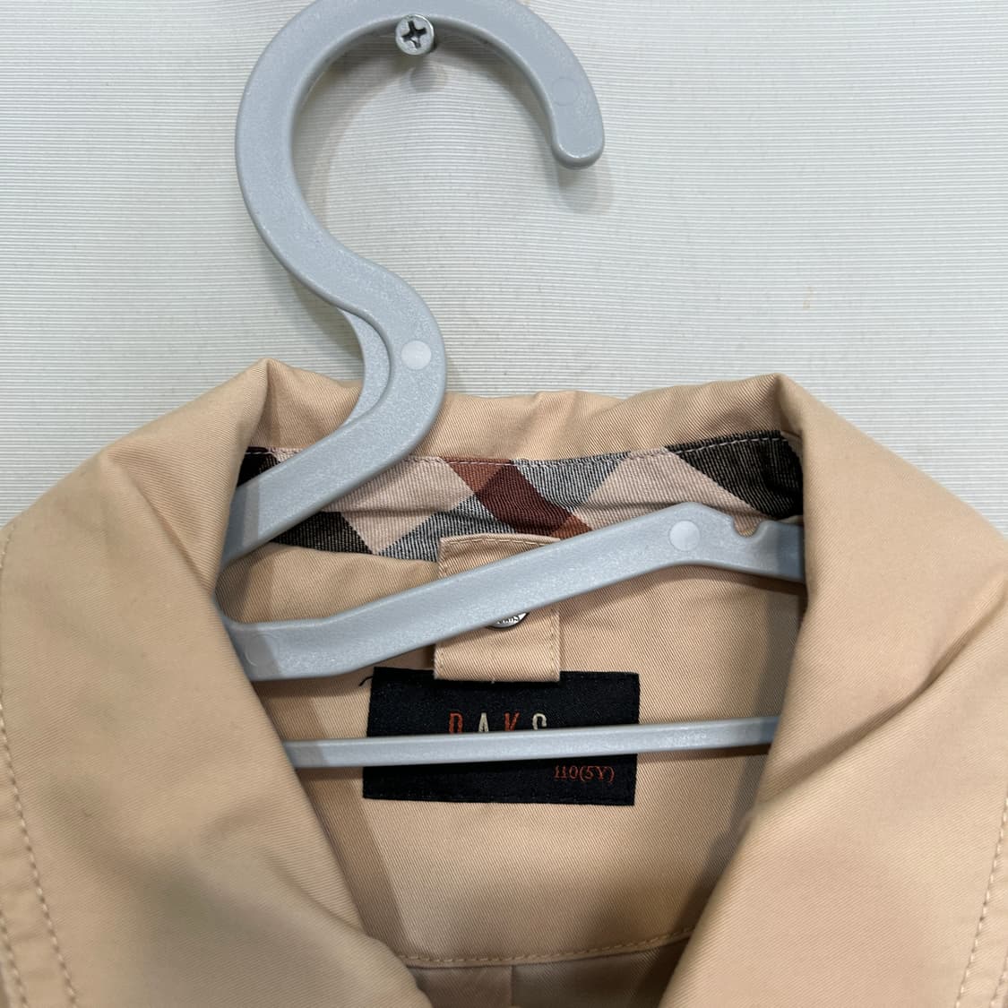 닥스 키즈 트렌치코트 110 베이지 상품이미지2