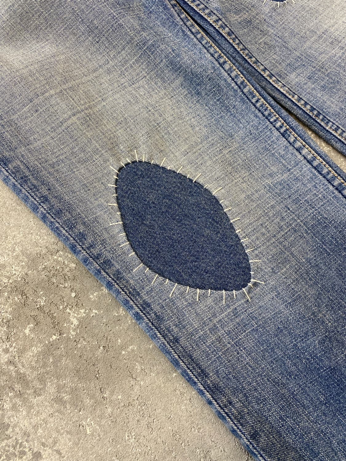 [32] 00s Levi's 537 리바이스 사시코 리페어 부츠컷 데님 상품이미지4