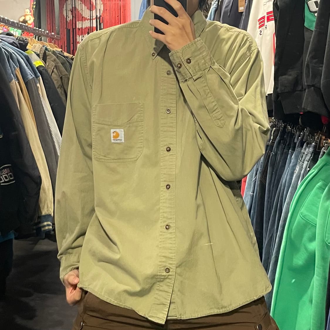 [IM] carhartt 칼하트 겨자 긴팔셔츠 상품이미지2