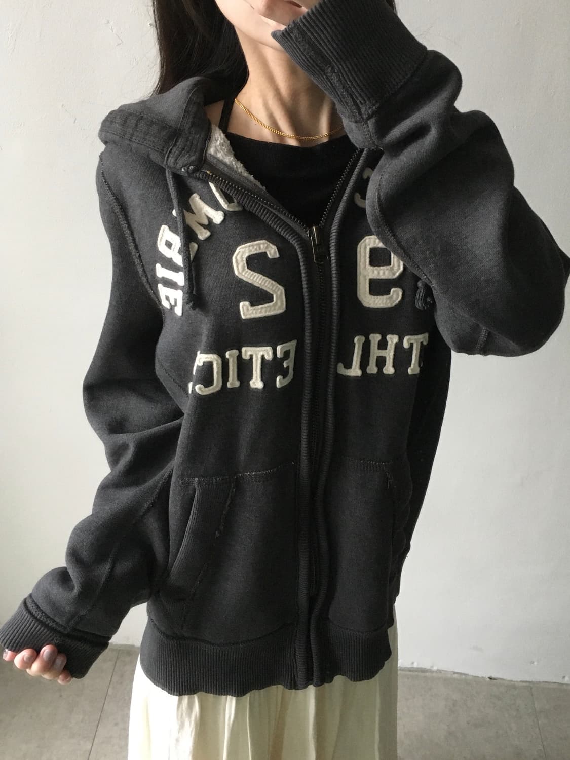 아베크롬비 빅로고 후드집업 상품이미지1