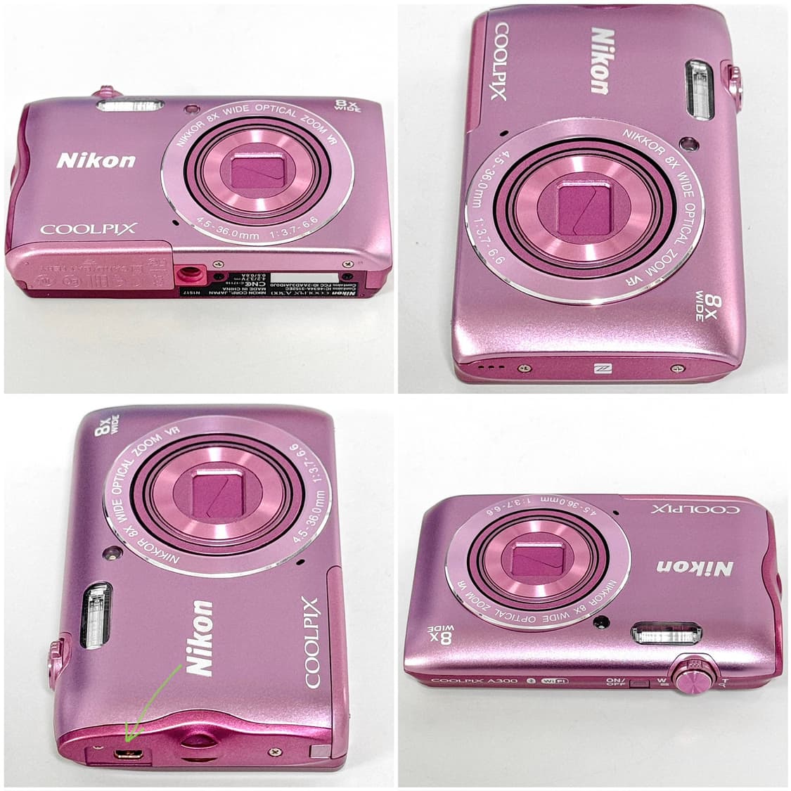니콘 쿨픽스 A300 (S3700) 핑크 빈티지디카 상품이미지5