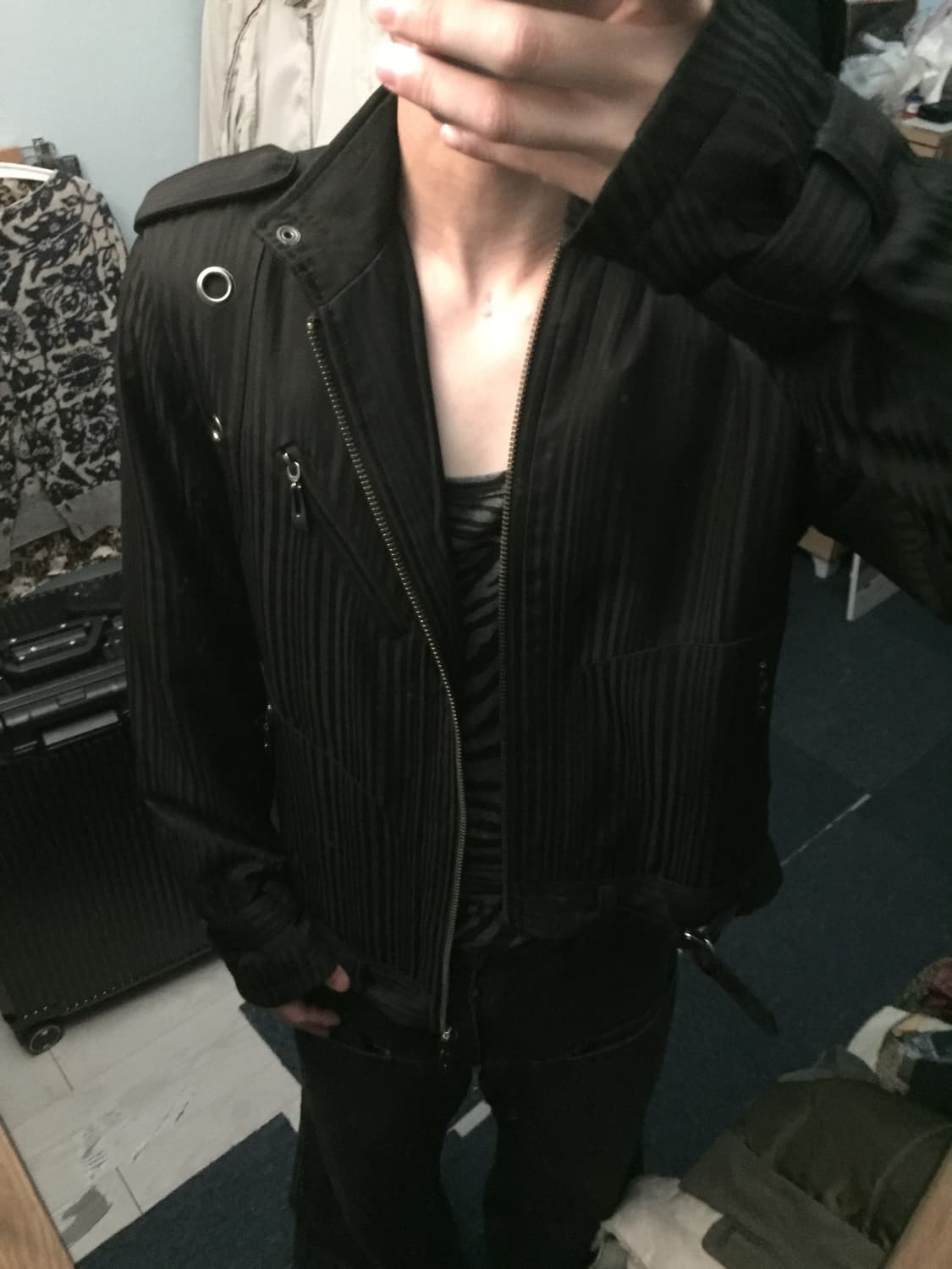 Bareback Realdress 아일렛 하이넥 집업 자켓 상품이미지7