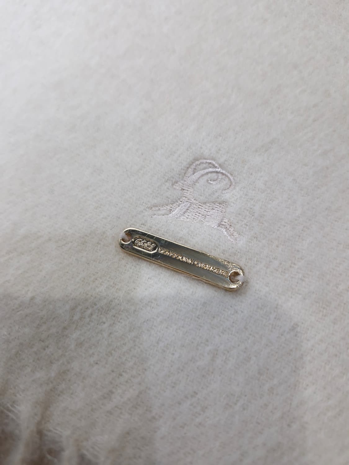 GOBI 고비 오가닉 캐시미어 머플러 크림색상 상품이미지3