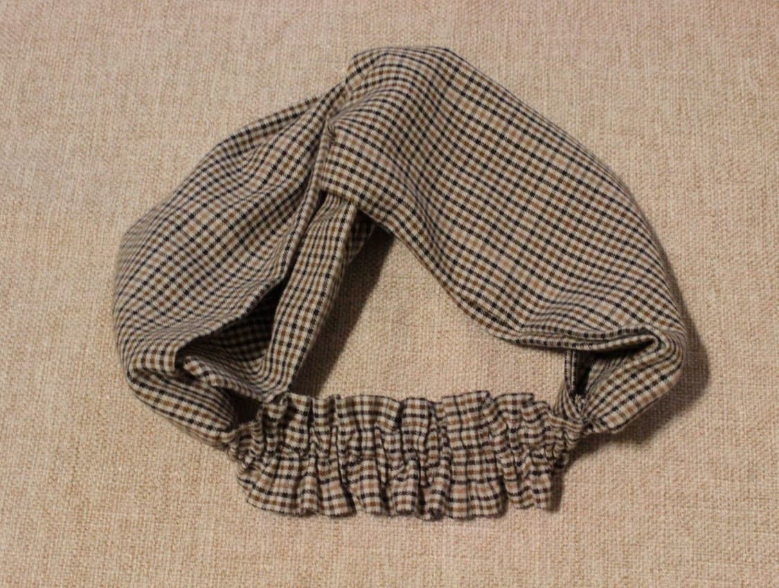 빈티지 업사이클링 핸드메이드 헤어밴드 스크런치 세트 상품이미지4