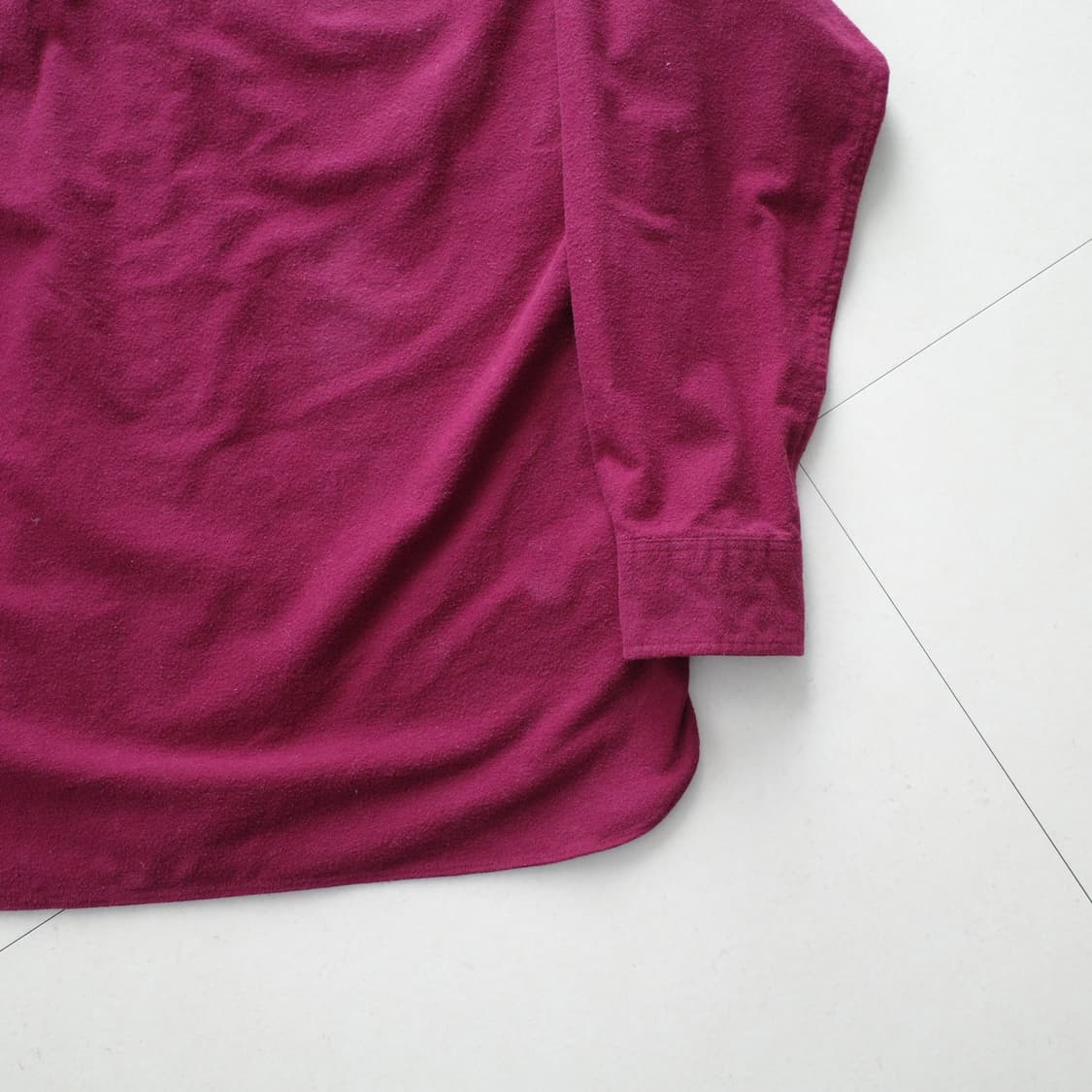 울리치 90s 헤비 플라넬 샤모아 셔츠 버건디 L MADE IN USA 상품이미지8