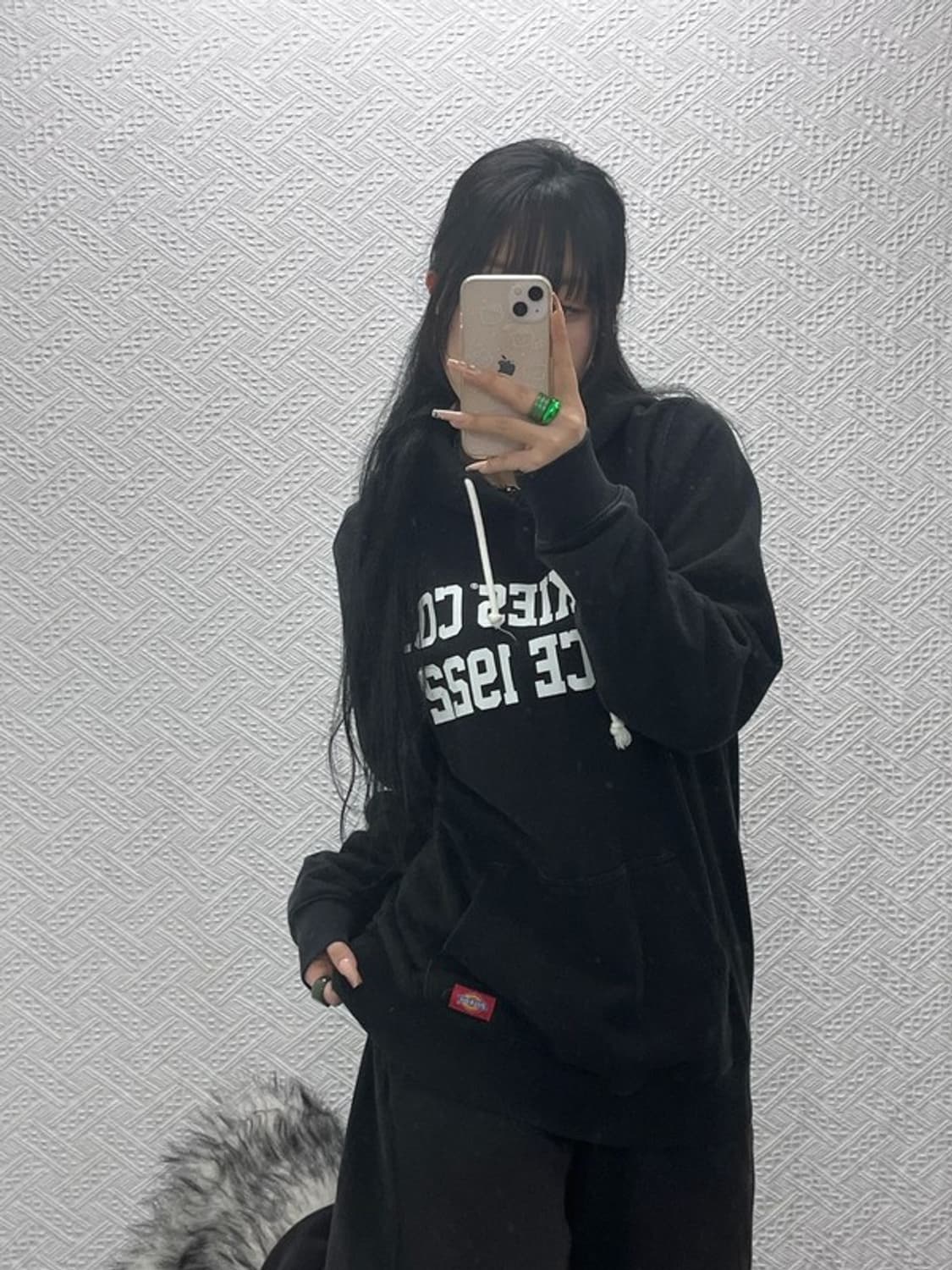 디키즈 올드스쿨 빈티지 스펠로고 오버핏 후드티 100 C08207 상품이미지1