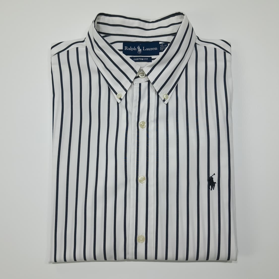 CL656 XL 폴로 90s 홍콩판 모노 스트라이프 셔츠 남방 상품이미지7