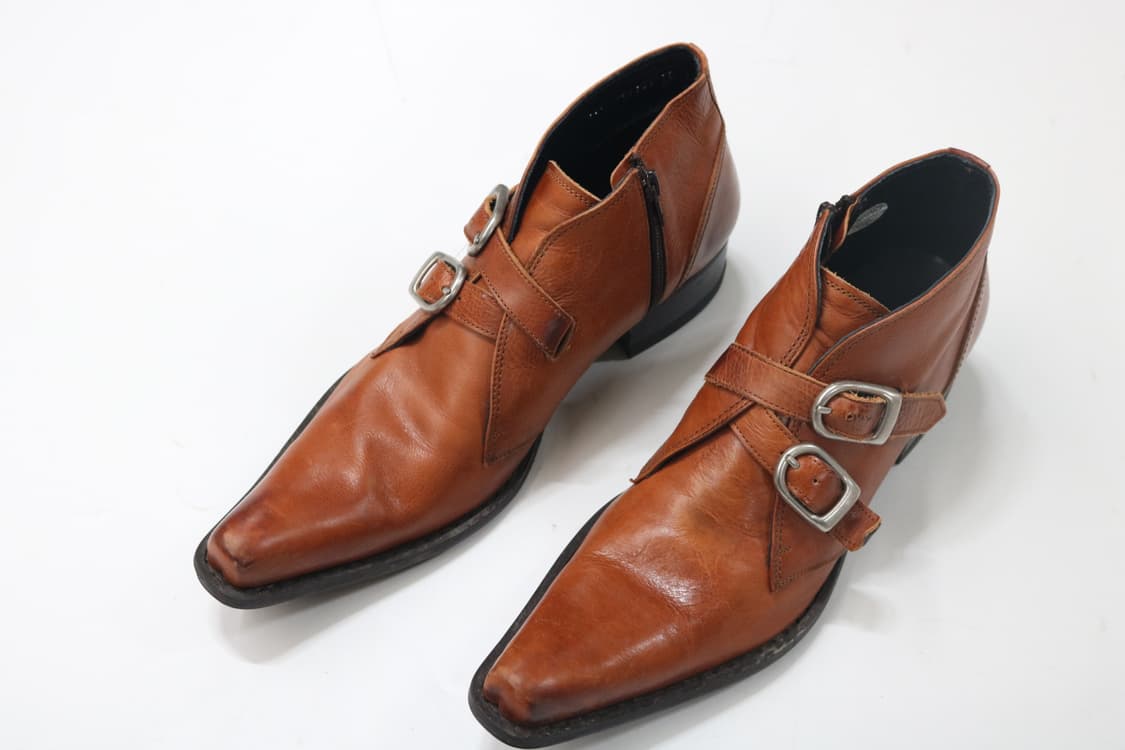 훕데두 스퀘어토 버클 스트랩 부츠 상품이미지2