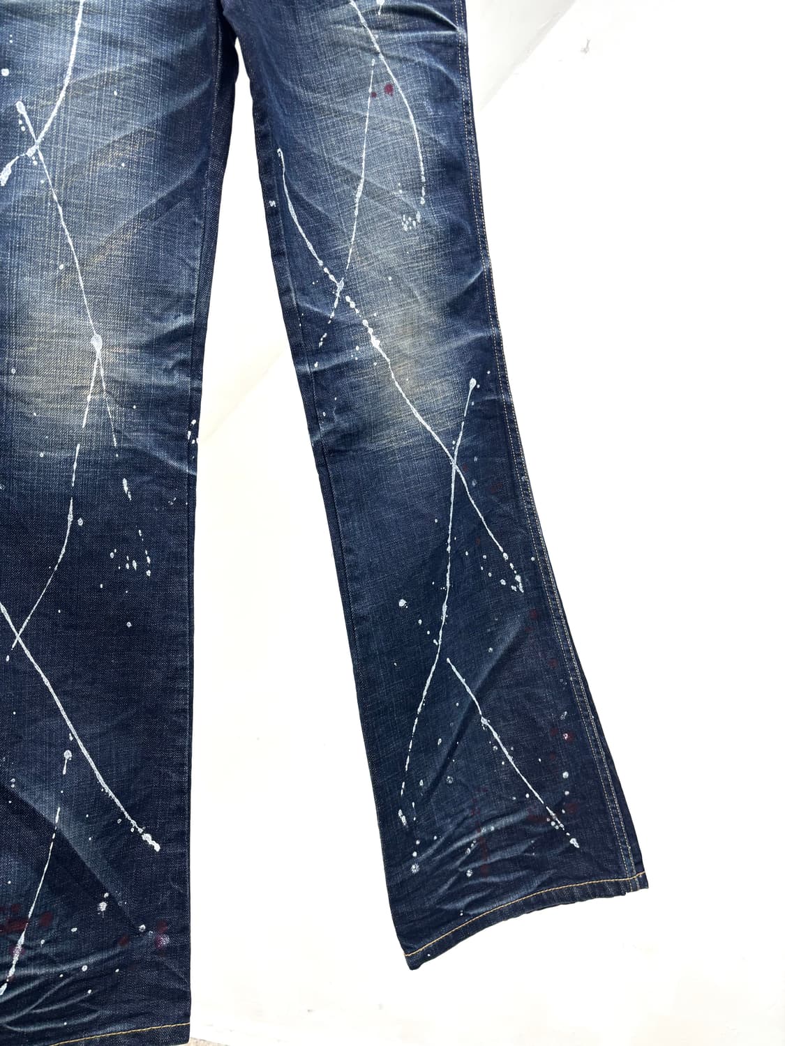 Shatter paint flared fragment denim  상품이미지8