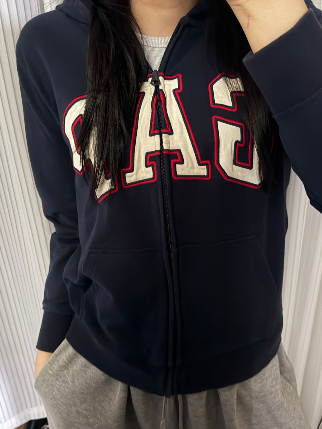 갭 네이비 후드집업 xl 상품이미지1