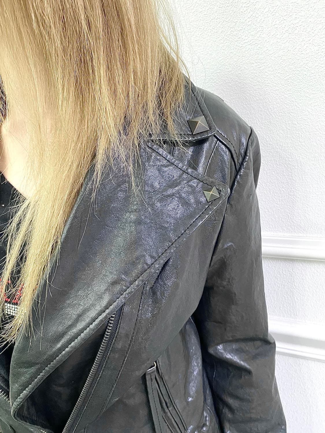 SheepSkin diagonal zipper Detail Jacket 상품이미지9