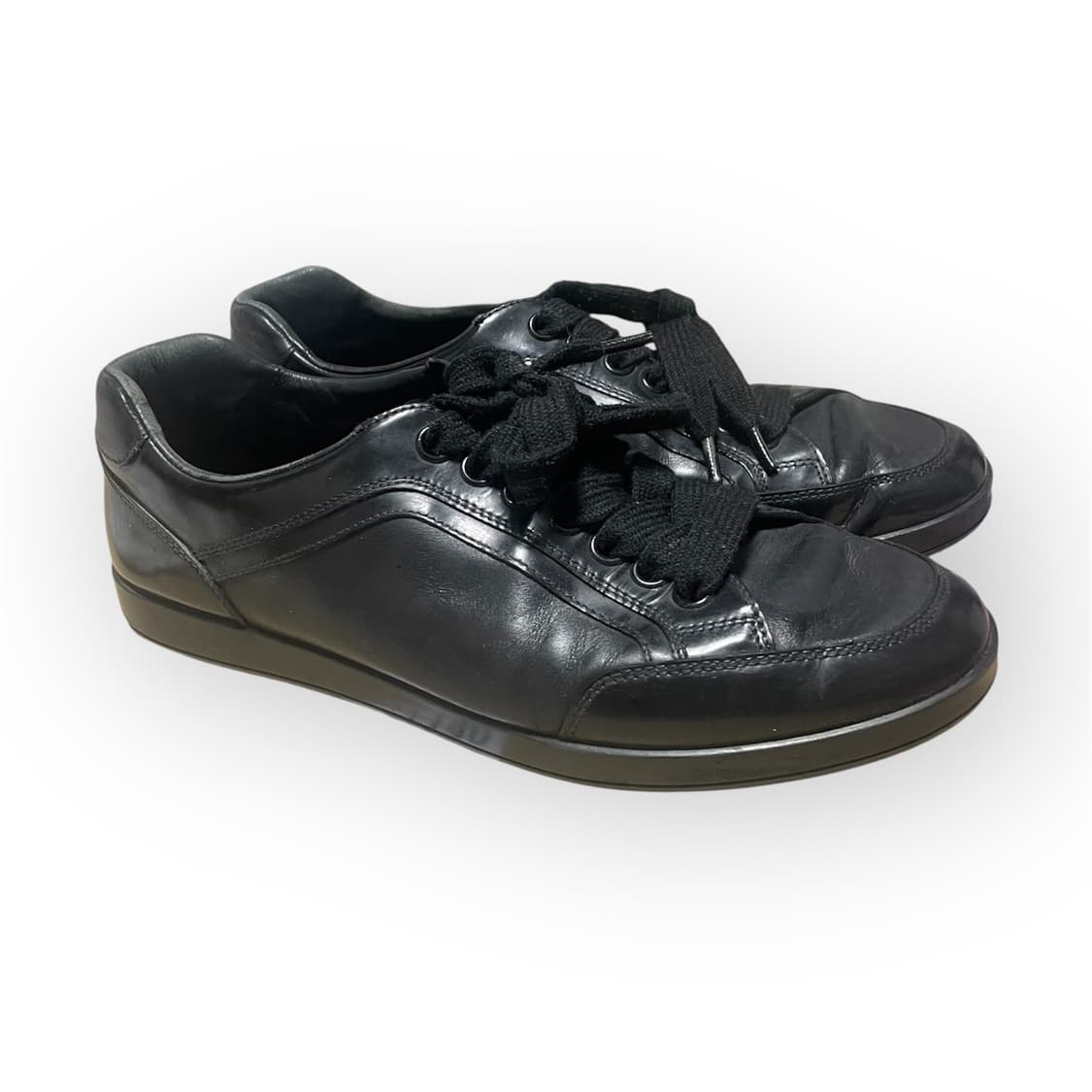 270) 프라다 스포츠 레더 스니커즈 블랙 상품이미지2