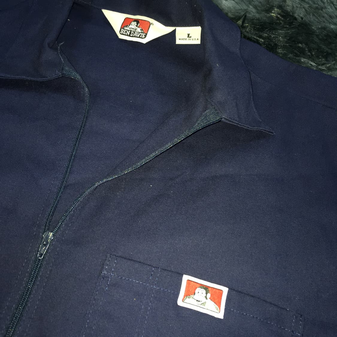투티/0388 Ben Davis 벤데이비스 빈티지usa 반집업 반팔 셔츠 상품이미지1