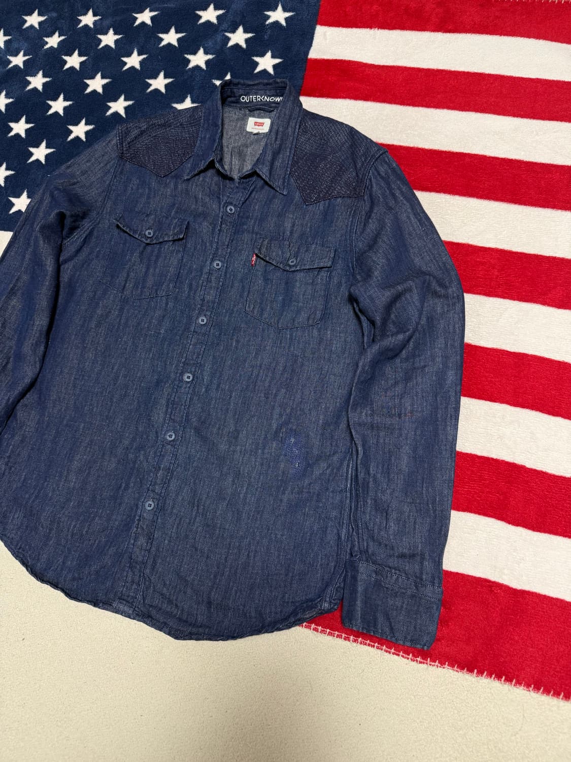 리바이스 샴브레이셔츠 Levi’s Chambray shirt 인디고빈티지 상품이미지3