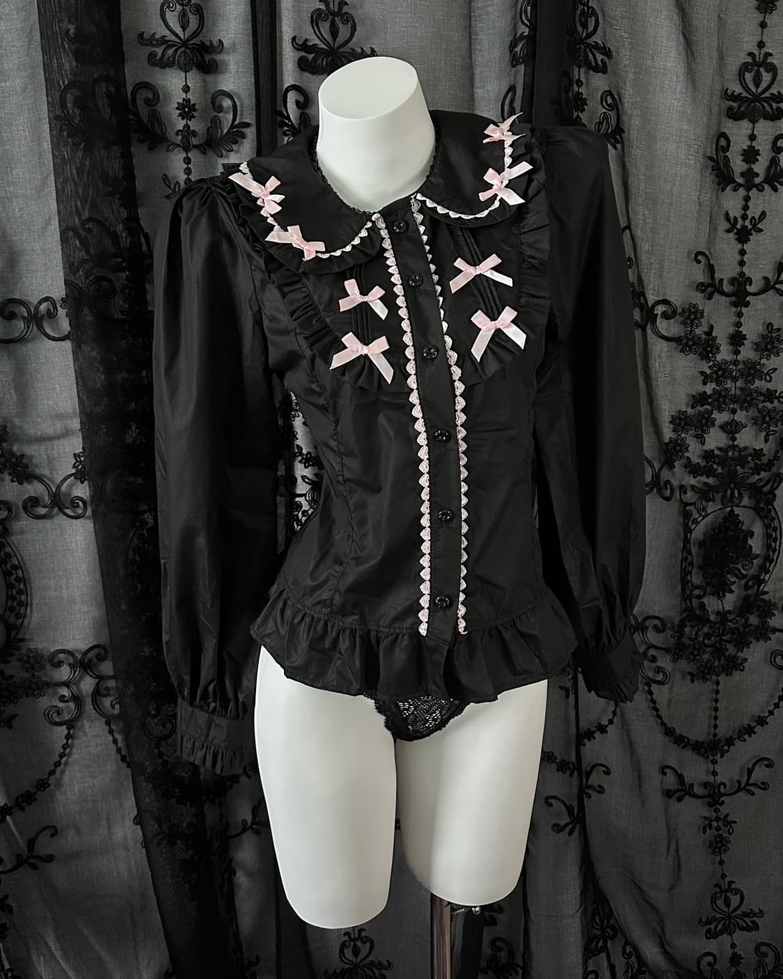 gothic black blouse 상품이미지1