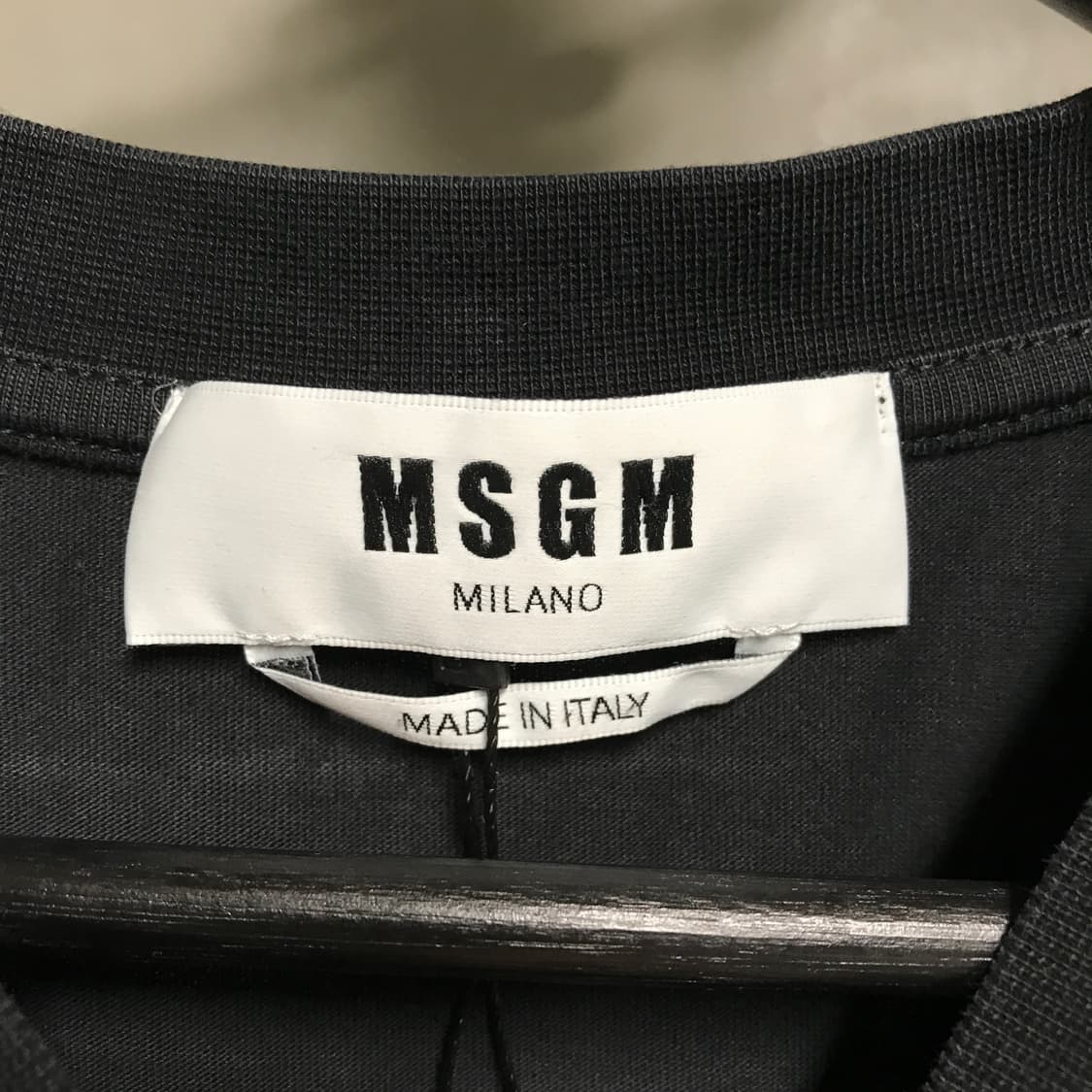 MSGM 블랙 반팔 티셔츠 L 상품이미지5