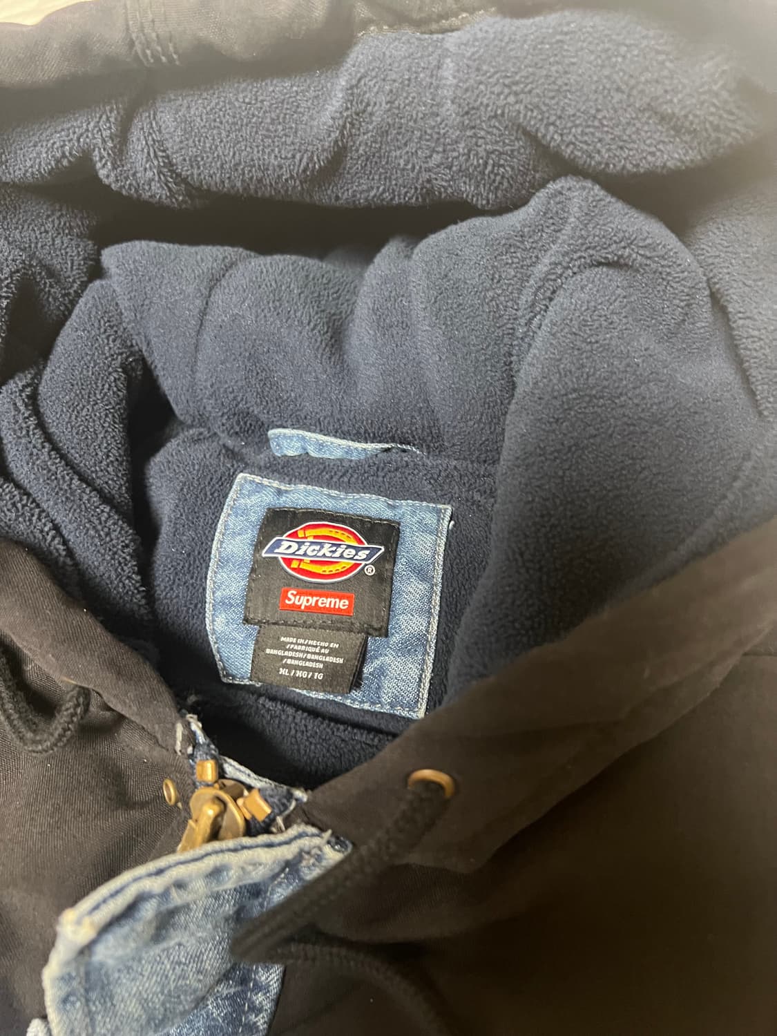 [XL] 슈프림 x 디키즈 코듀라 후드 워크자켓 데님 상품이미지5
