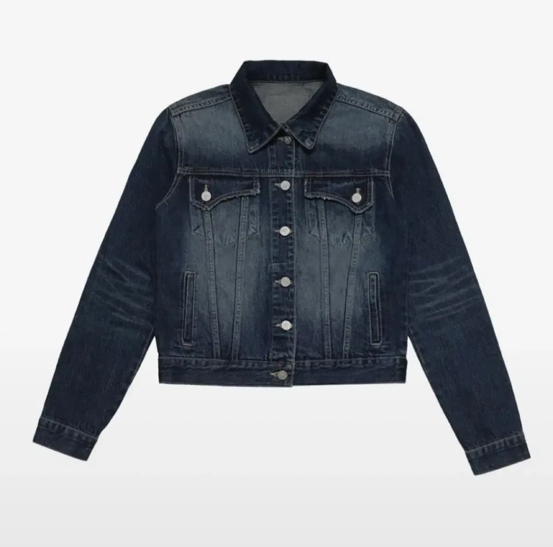 시너진 브러쉬 데님 자켓 딥 블루 청자켓 상품이미지1
