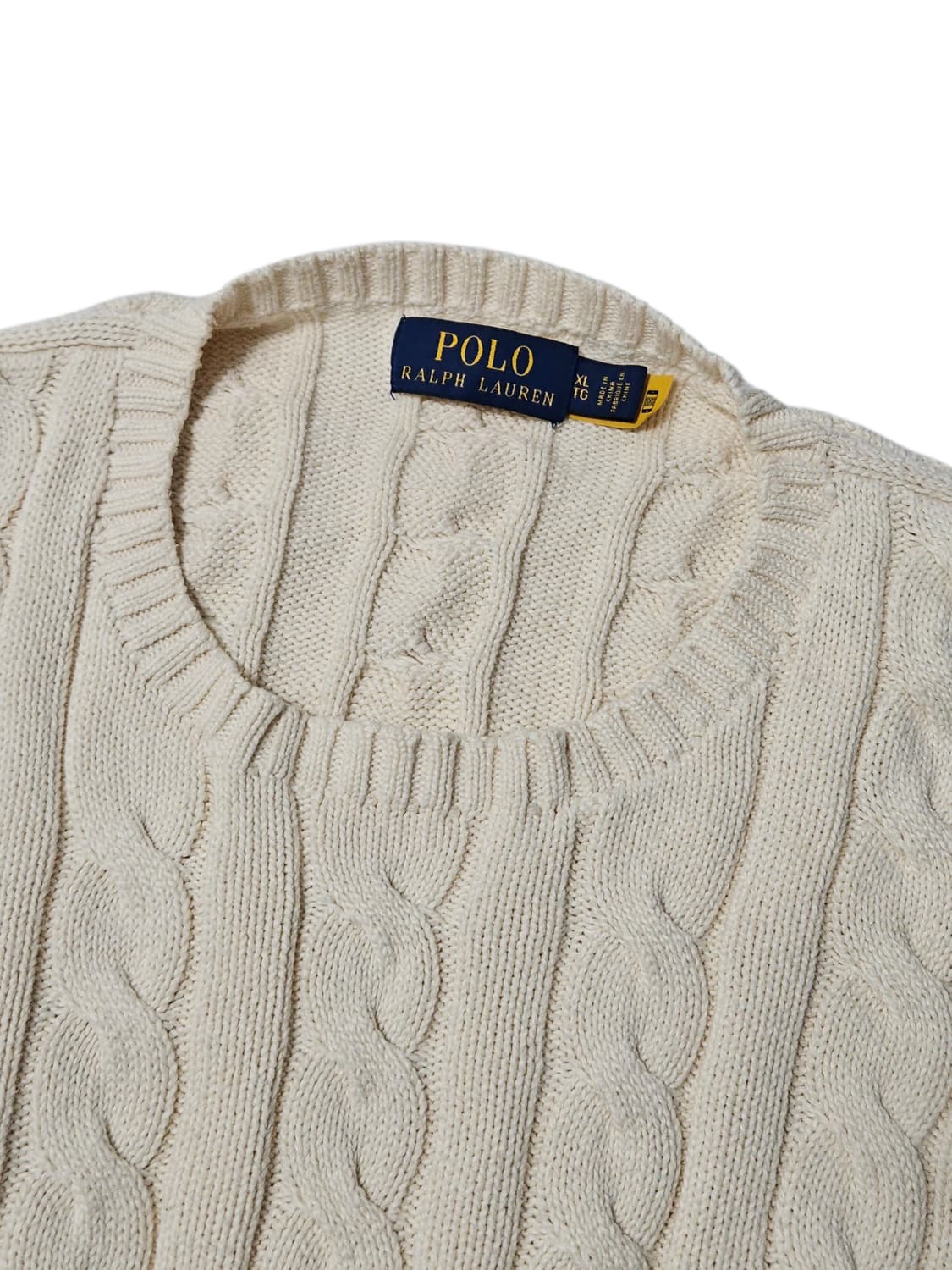 폴로 랄프로렌 꽈배기 니트 케이블 XL 신형QR 상품이미지3