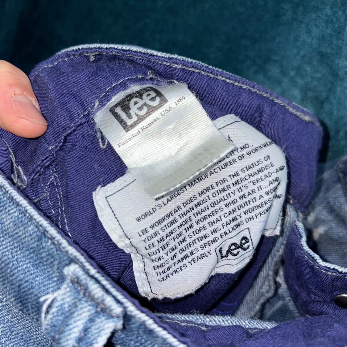 (32) 00s Lee 연청 데님 팬츠 상품이미지6