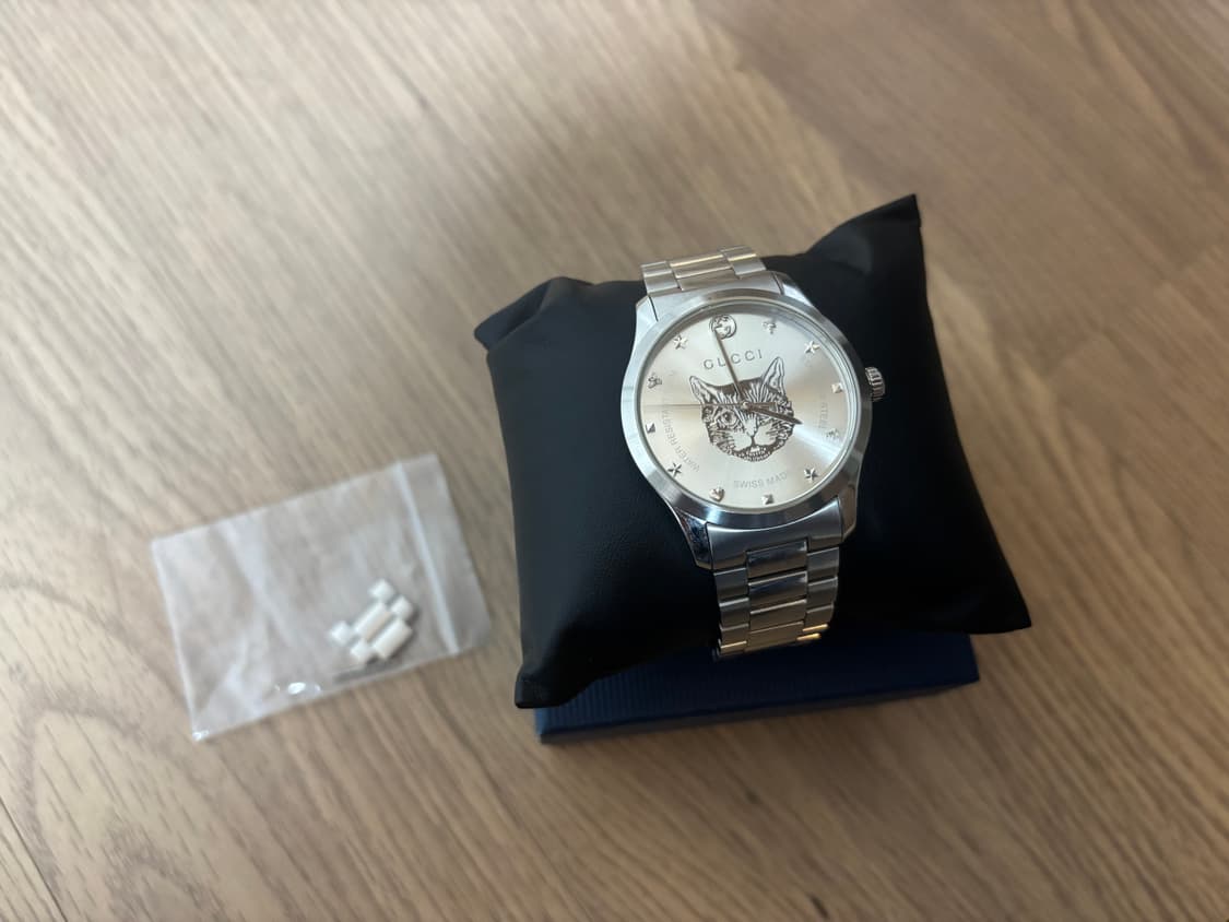 구찌 타임리스 고양이 시계 남여공용 38mm 상품이미지1
