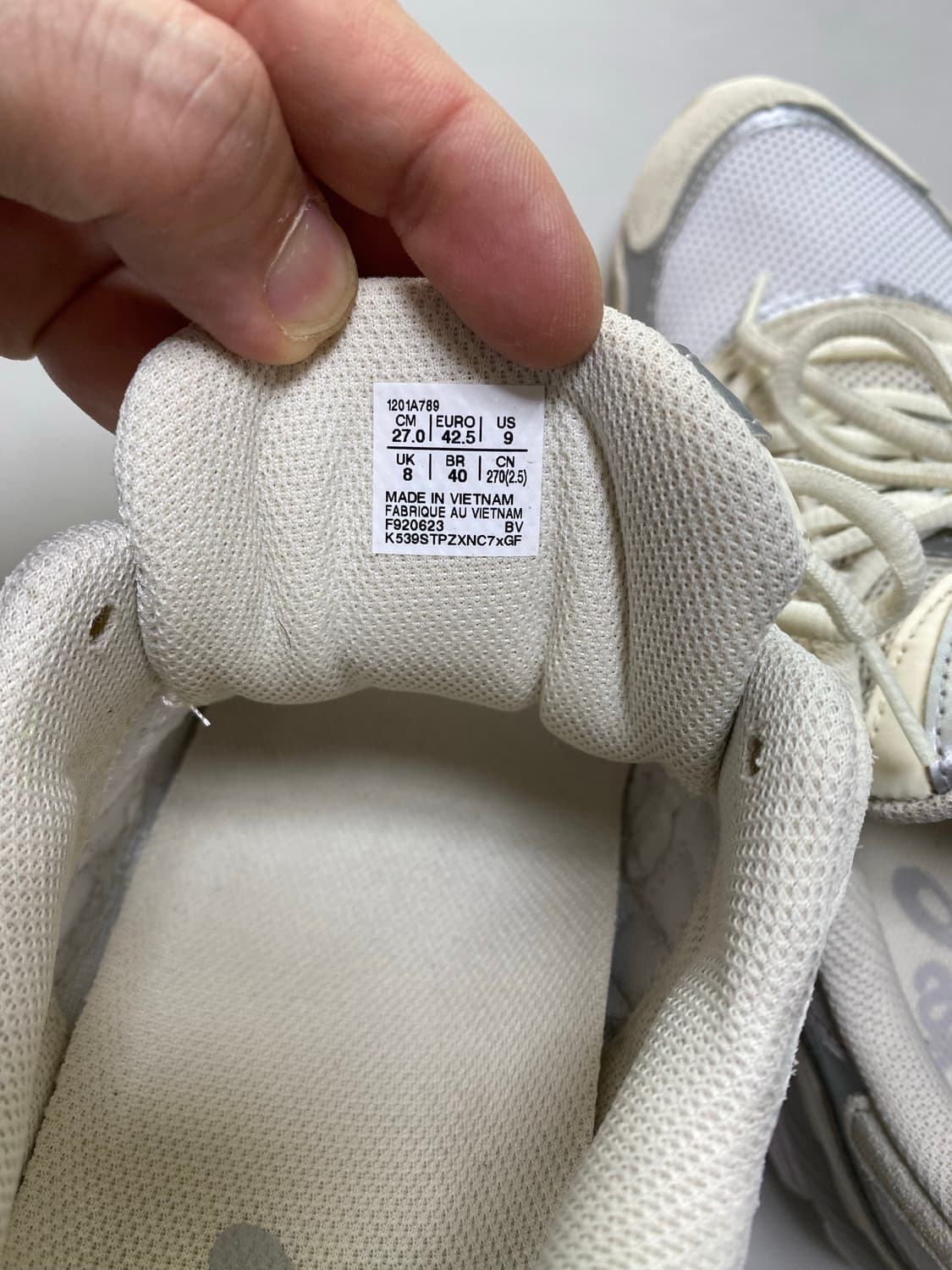 아식스 젤 NYC 오이스터 그레이 270mm 상품이미지4