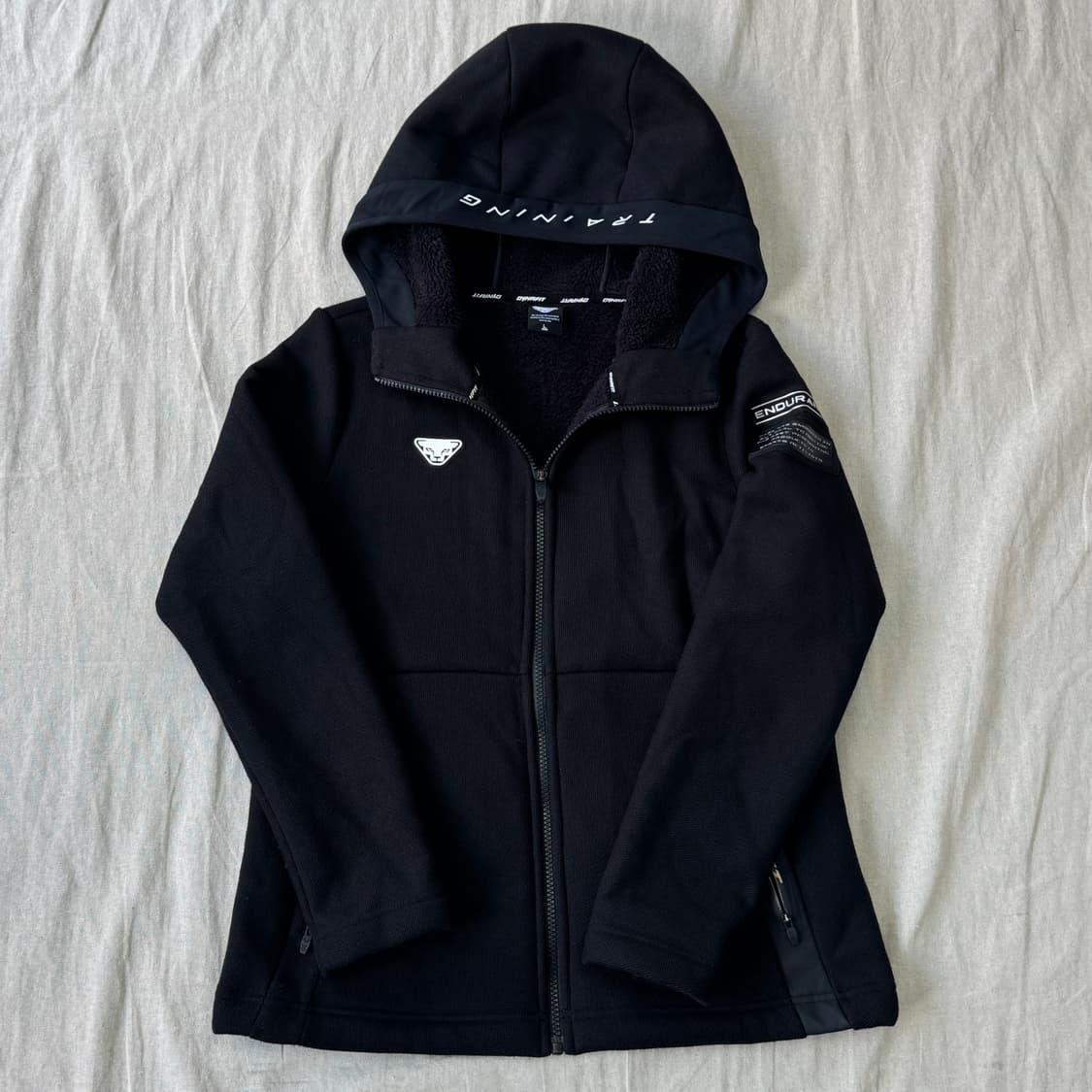 다이나핏 우먼 보아털 후드집업 L 상품이미지1