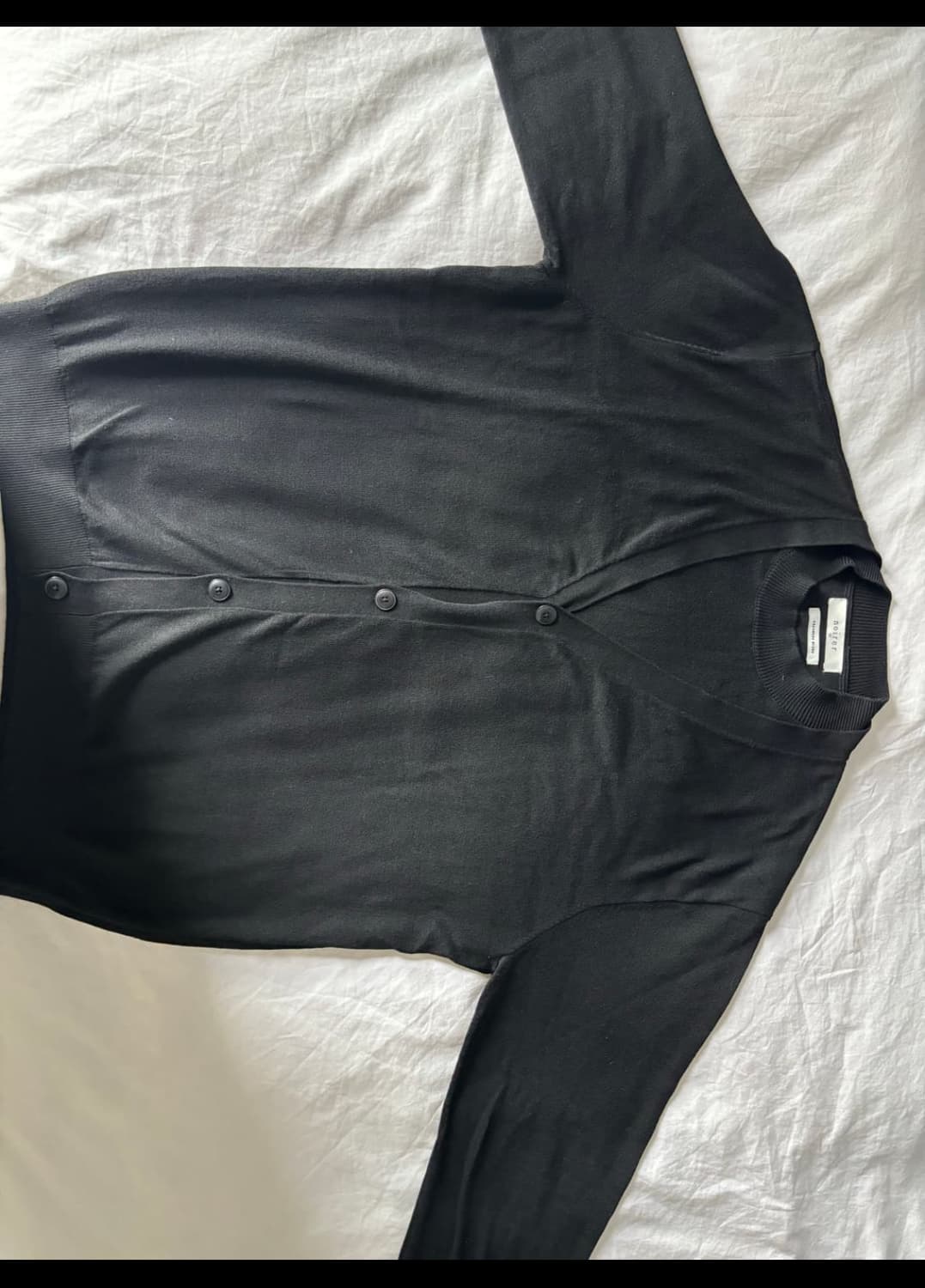 [50]노이어 x kkst 모크넥 레이어드 니트 블랙 상품이미지3