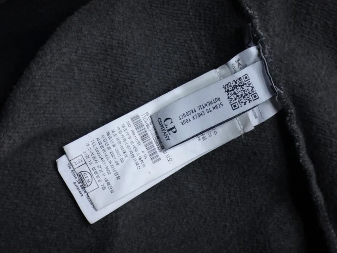 (100) C.P. Company Bluza Diagonal Czarny 상품이미지9