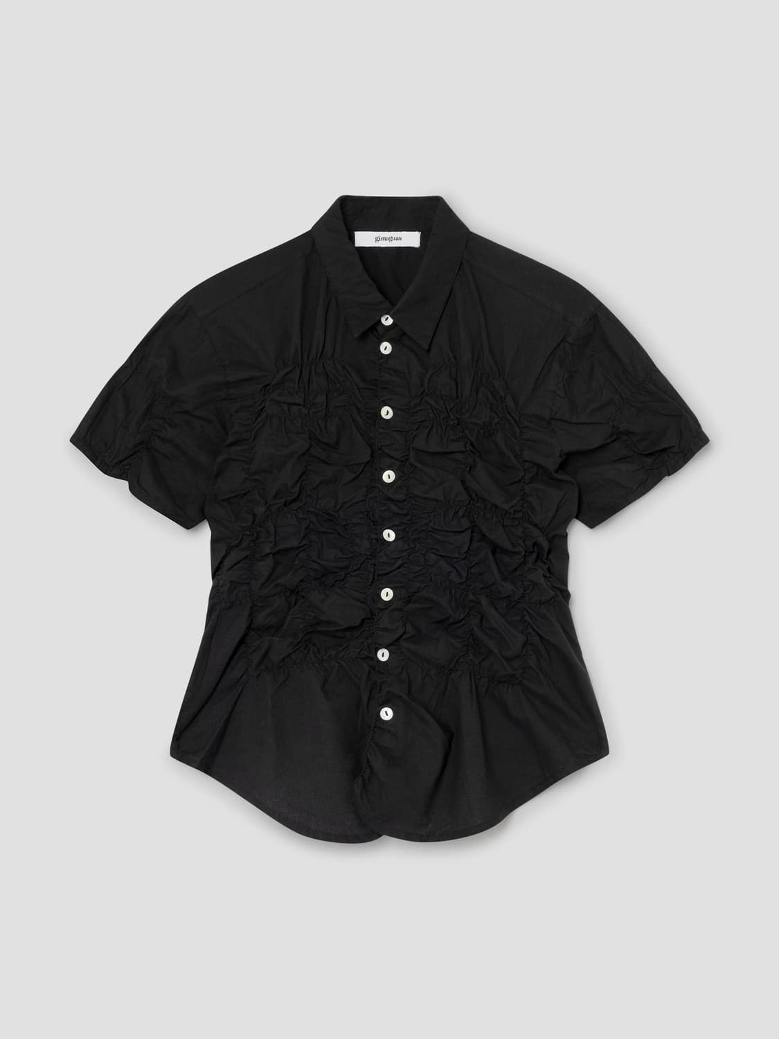 (S,M) 기마구아스 Ron 론 프릴 셔츠 /블랙 상품이미지1