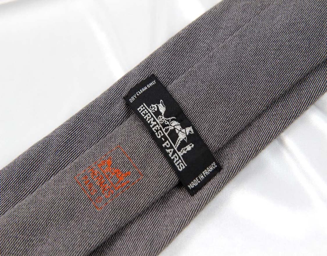 에르메스 8.9cm A등급 코튼 면 남자 명품 넥타이 상품이미지4