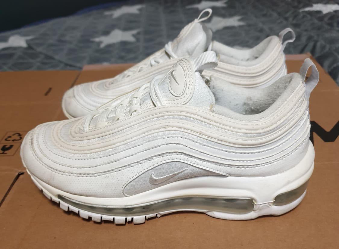 나이키 에어맥스97 화이트 메탈릭실버 스니커즈 (225) 상품이미지2