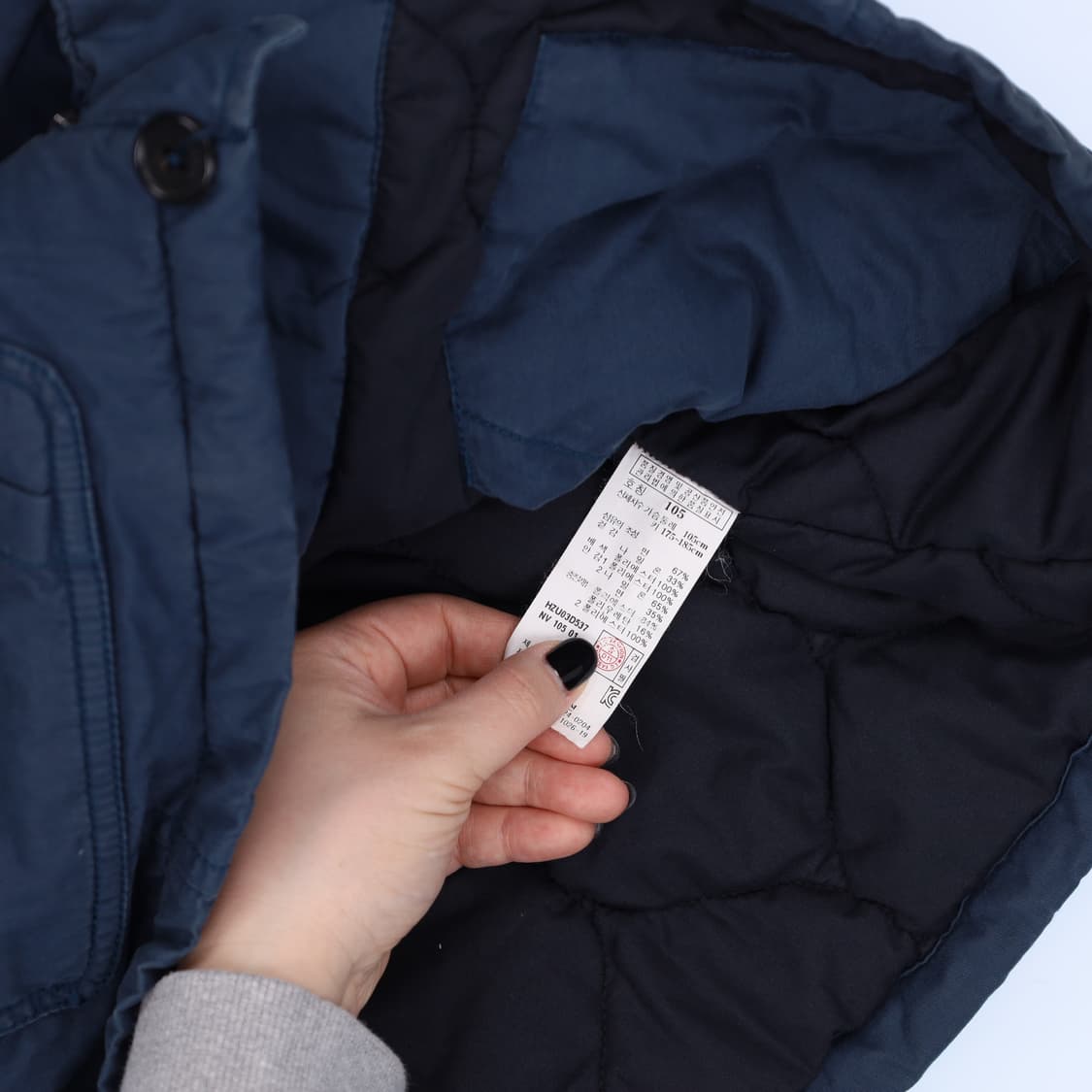 105 헤지스 사파리 퀄팅 자켓 점퍼 0206M 상품이미지5