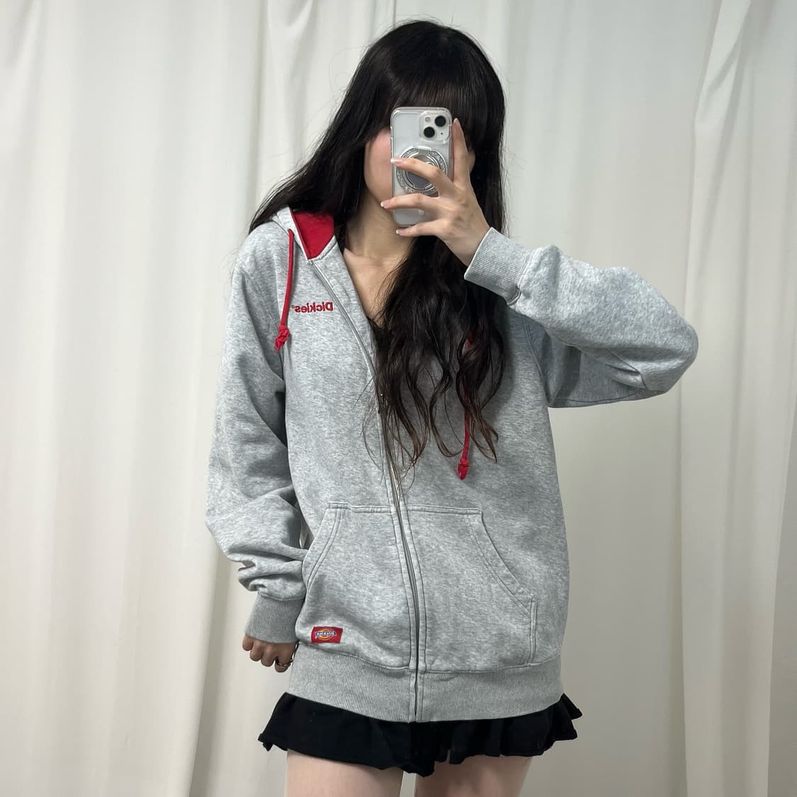 Dickies gray hood zip-up 상품이미지1