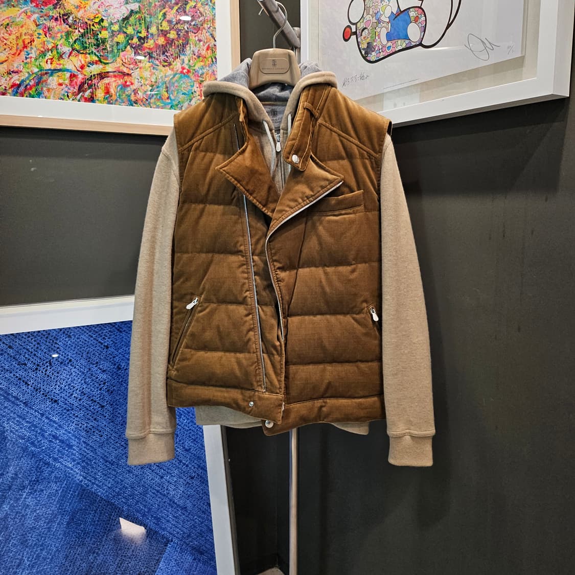 브루넬로 쿠치넬리 캐시미어 블랜드 후드집업 상품이미지3