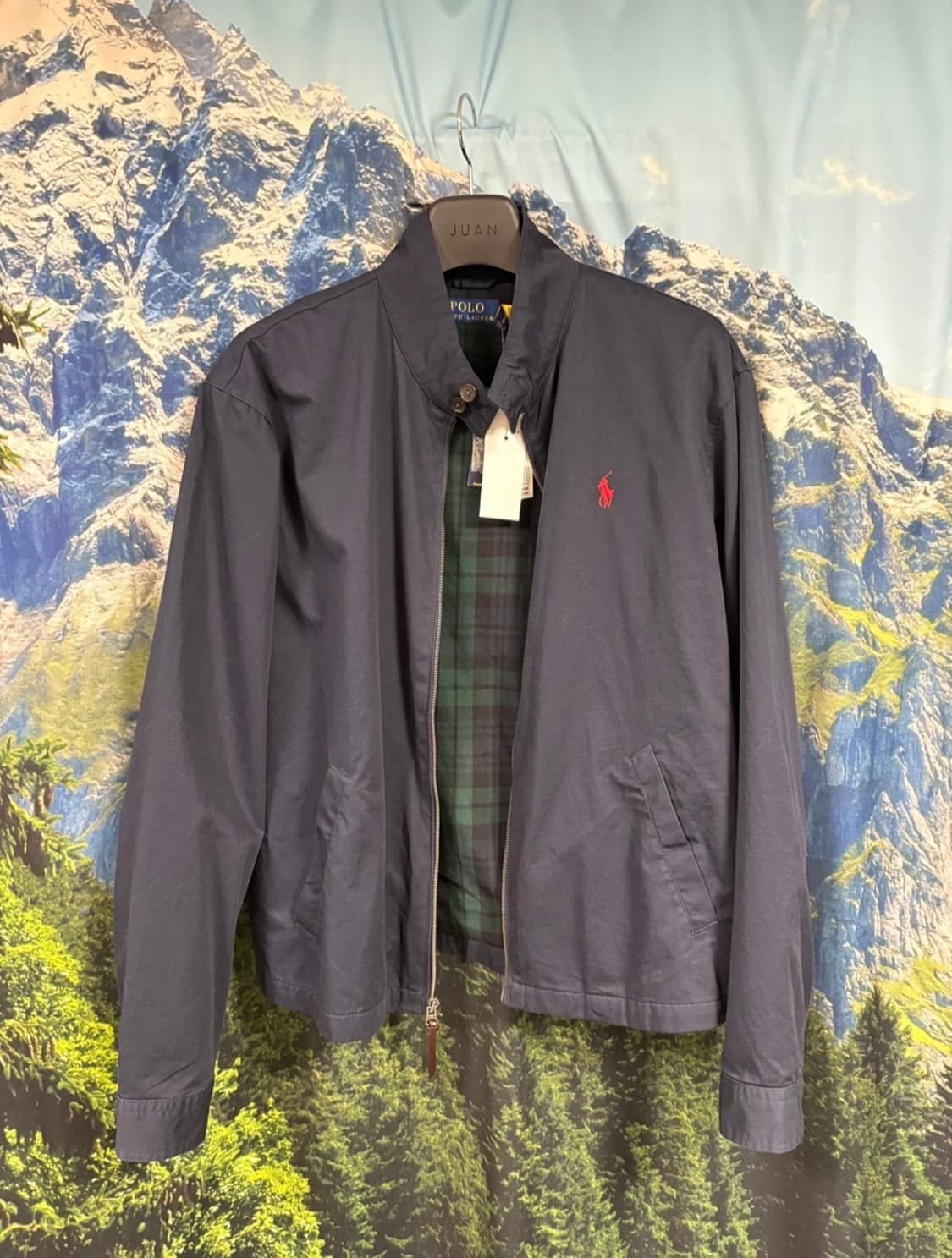 폴로 랄프로렌 코튼 트윌 자켓/ 바라쿠타 자켓 새제품 (네이비/L) 상품이미지1