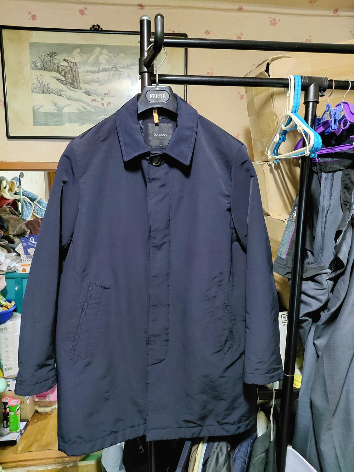 [갤럭시]라이프스타일 패딩 인 퀄팅 트렌치코트100사이즈 상품이미지1