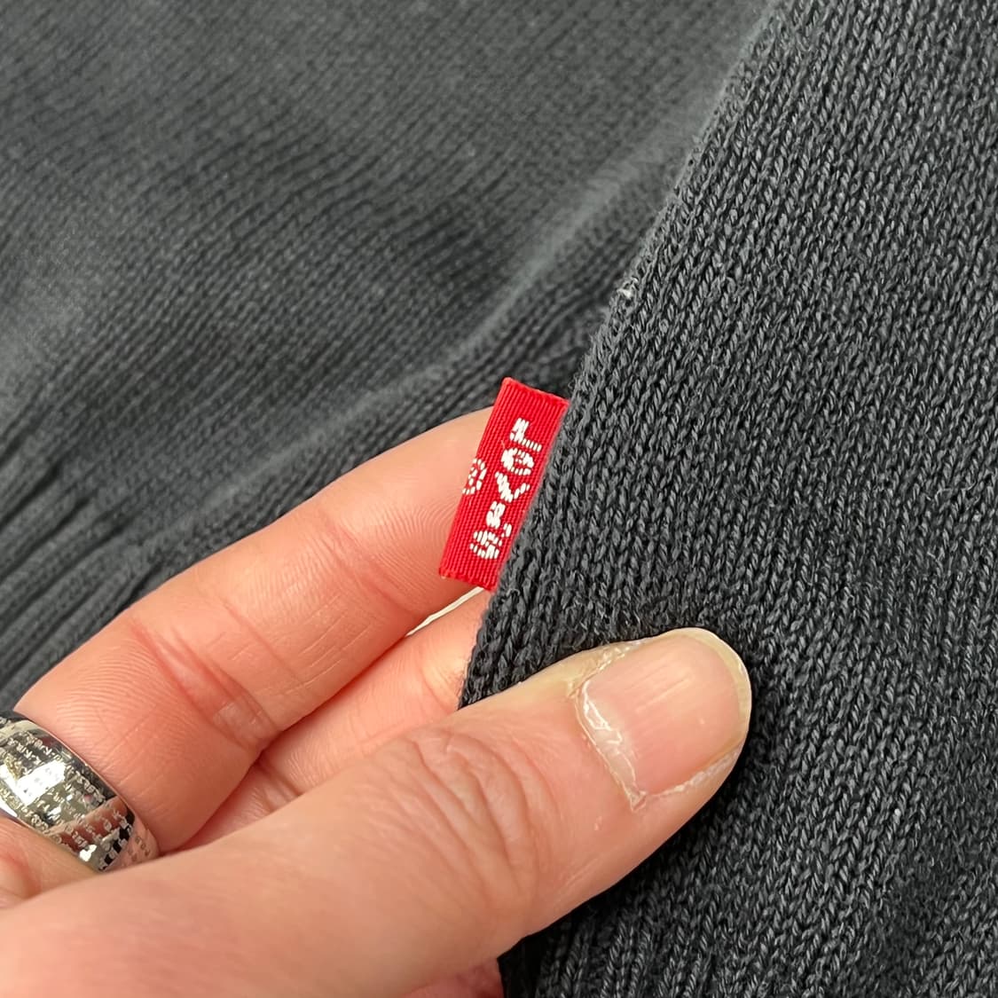 리바이스 백로고 니트집업 s09444 상품이미지7