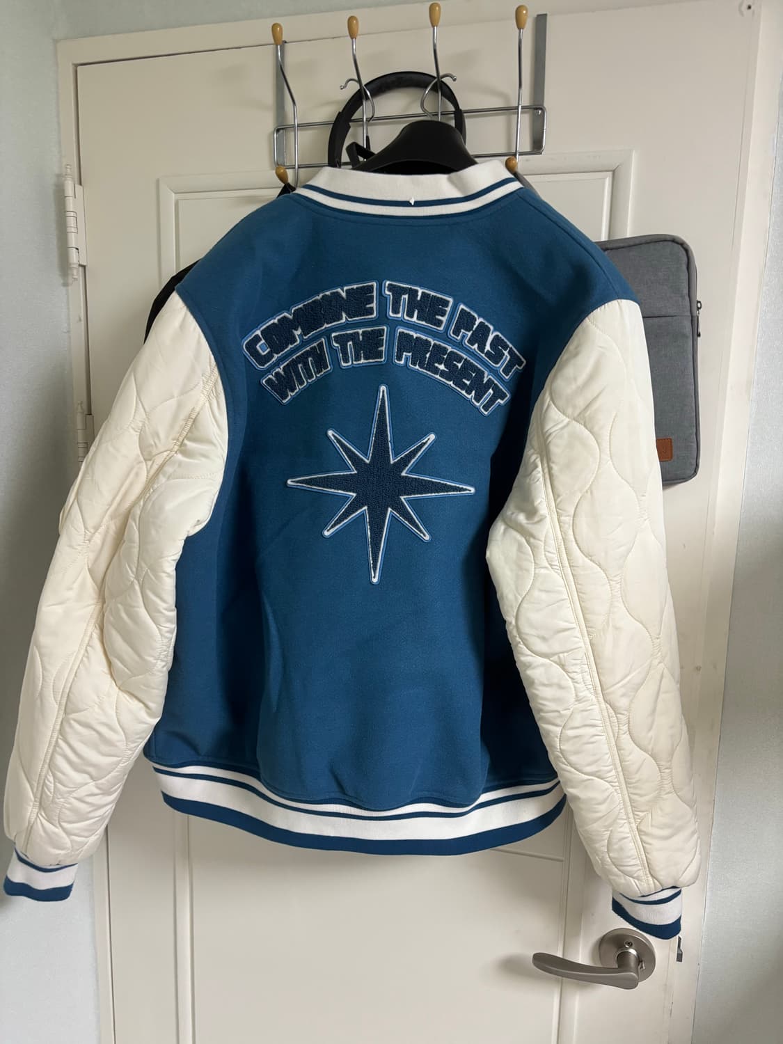 구빈 퀼팅 포인트 바시티 자켓 상품이미지4