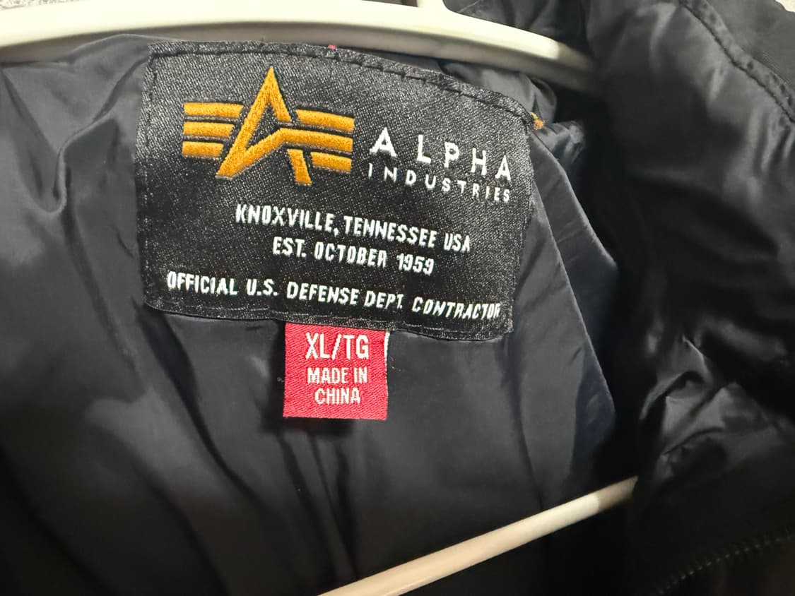 알파 인더스트리 ma-1 패딩 자켓 상품이미지2