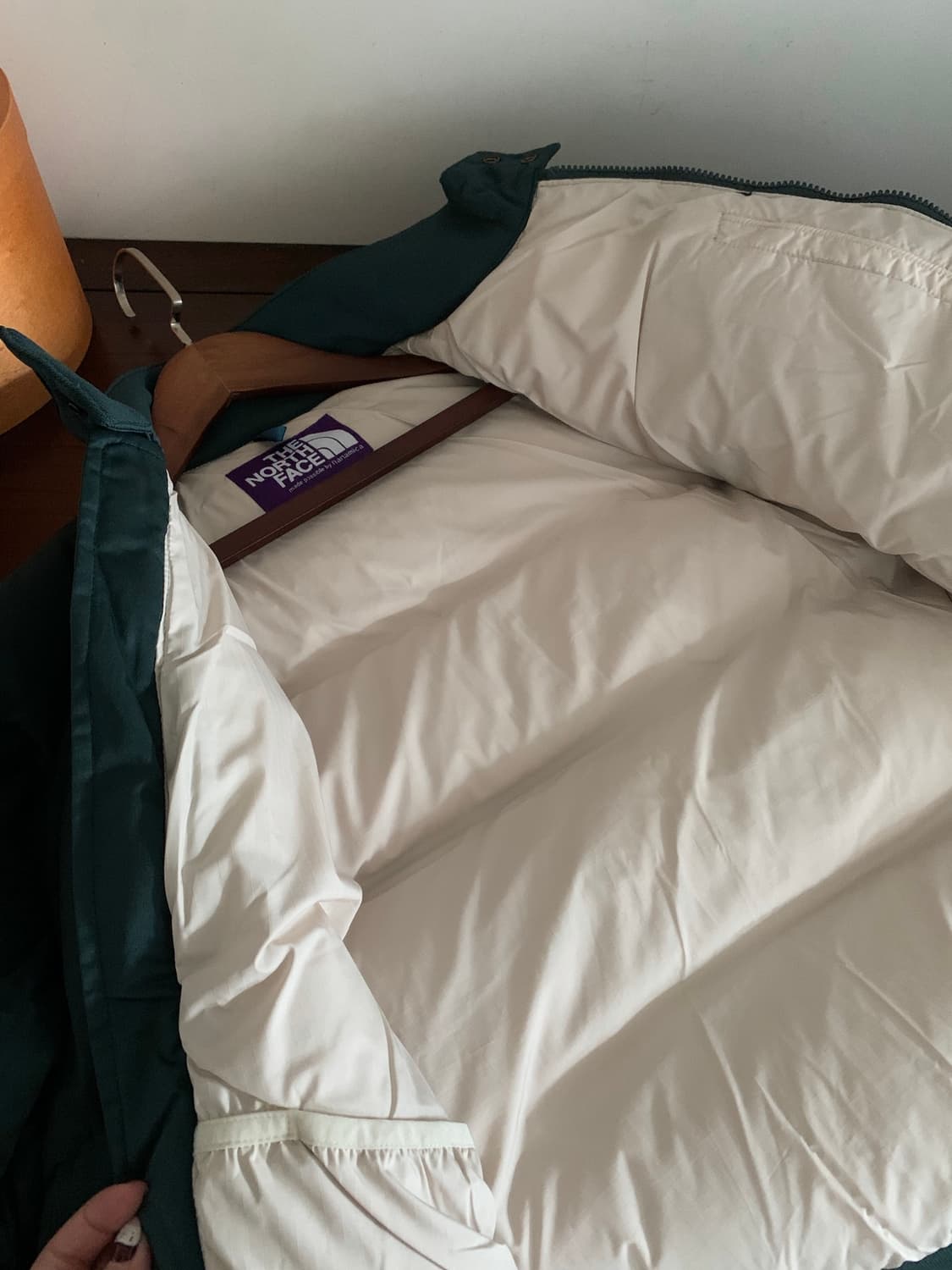 노스페이스 퍼플 로고 패딩 상품이미지4