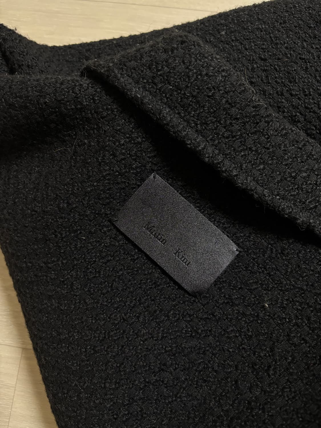 마뗑킴 트위드 숏 점퍼 블랙 상품이미지5