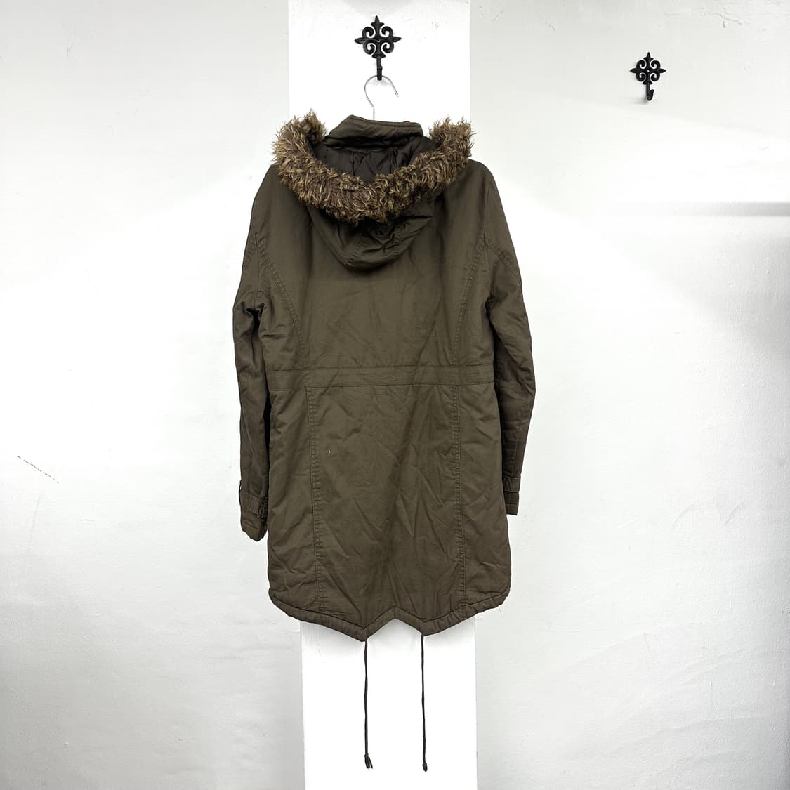 Brown buckle detail fur jacket  상품이미지5