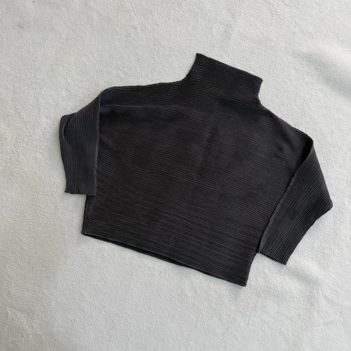 실측확인 빈티지 플리츠 폴라넥 0324T 상품이미지2