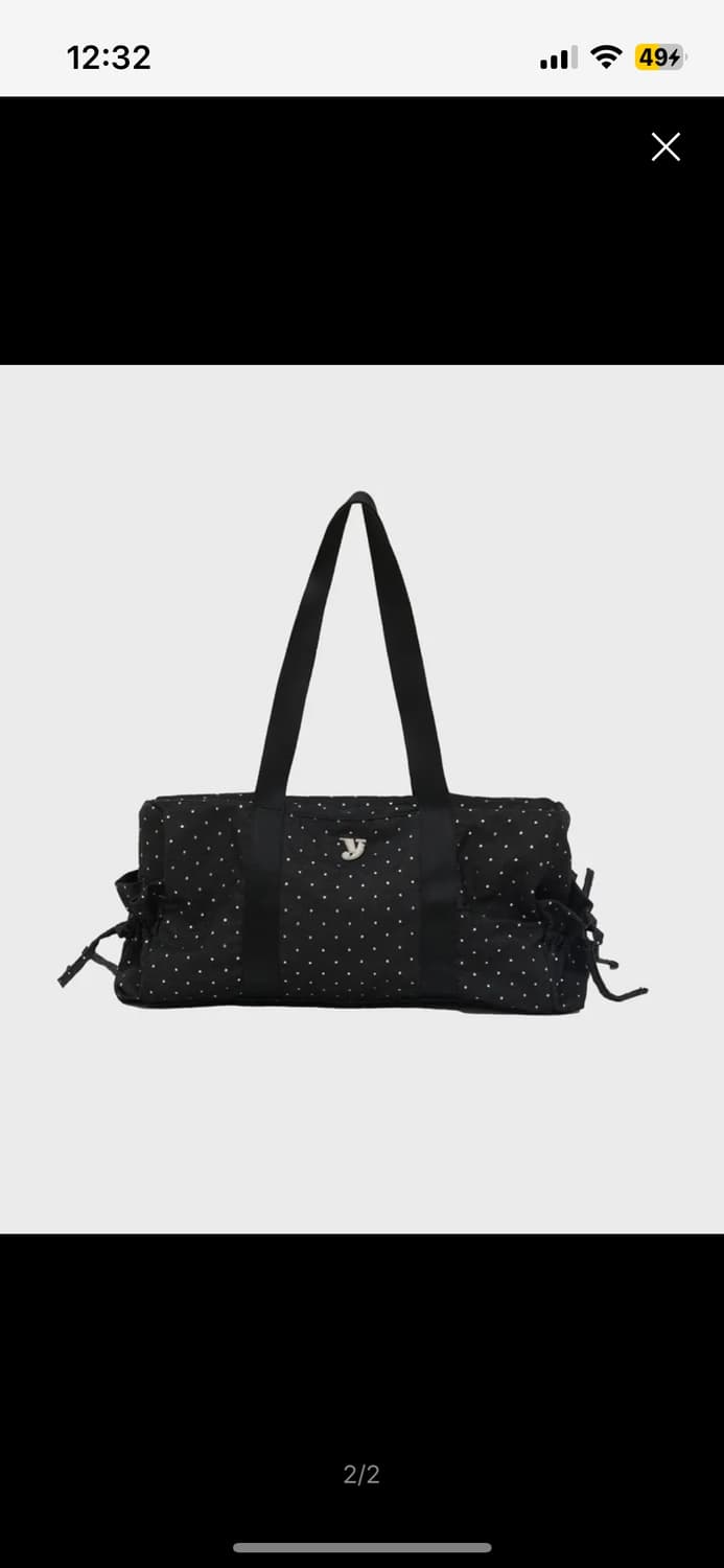 여밈 tie duffle bag (star black) 상품이미지2