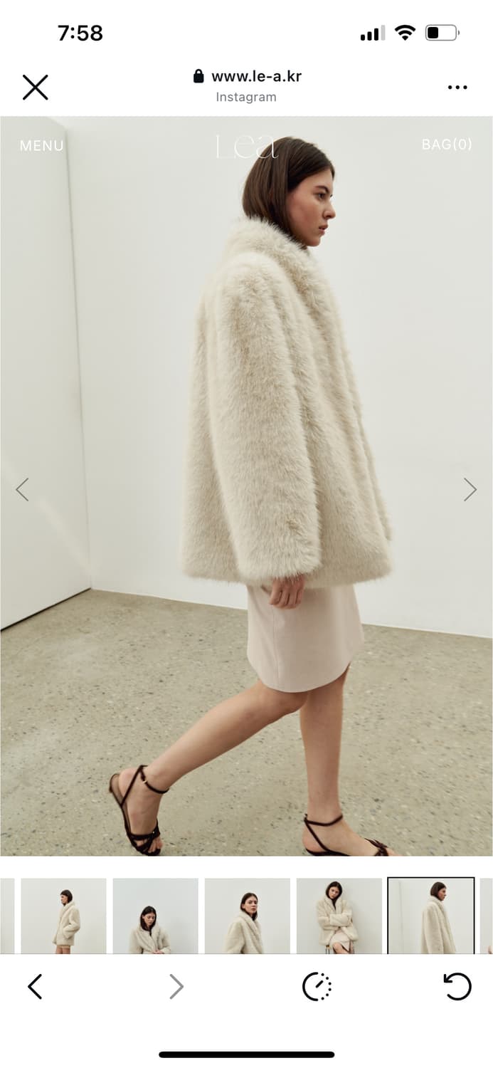 르 lea 퍼 코트 상품이미지2