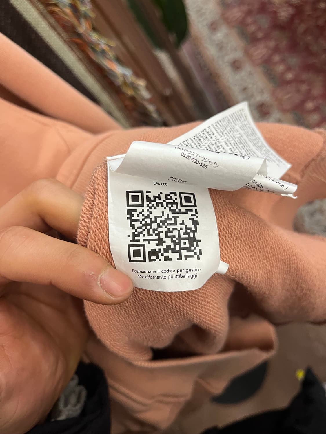 막스마라 아디토 코튼 후드 파우더 핑크 #csz727 상품이미지7