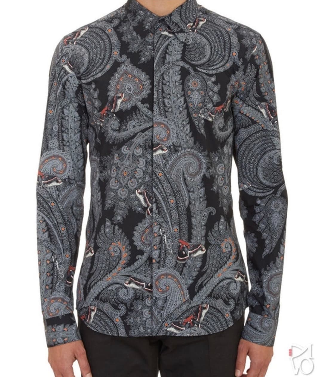 지방시 / 페이즐리 셔츠 / 블랙 / 사이즈 40 상품이미지2