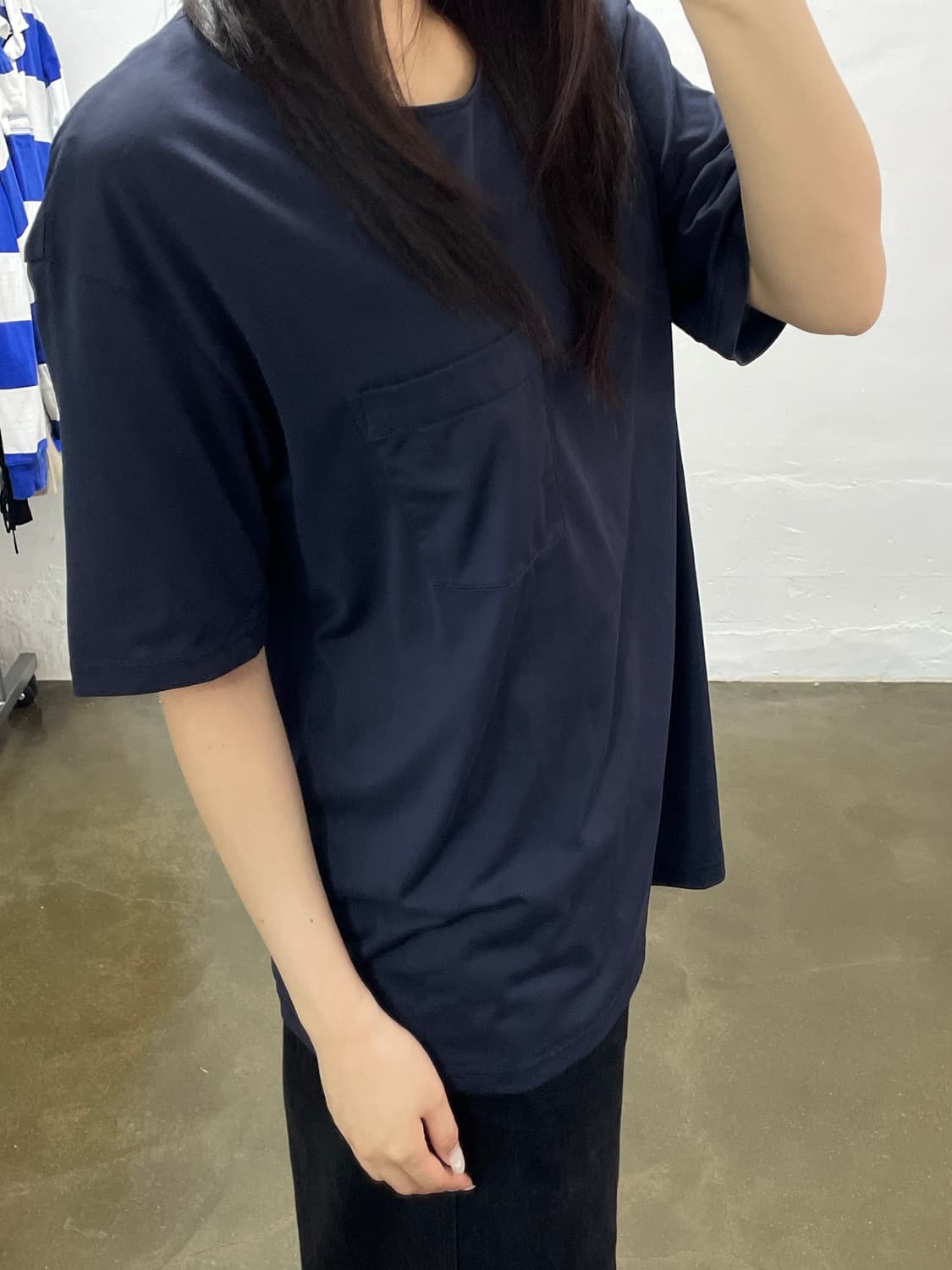 COOR 네이비 포켓 반팔티 라지 상품이미지2
