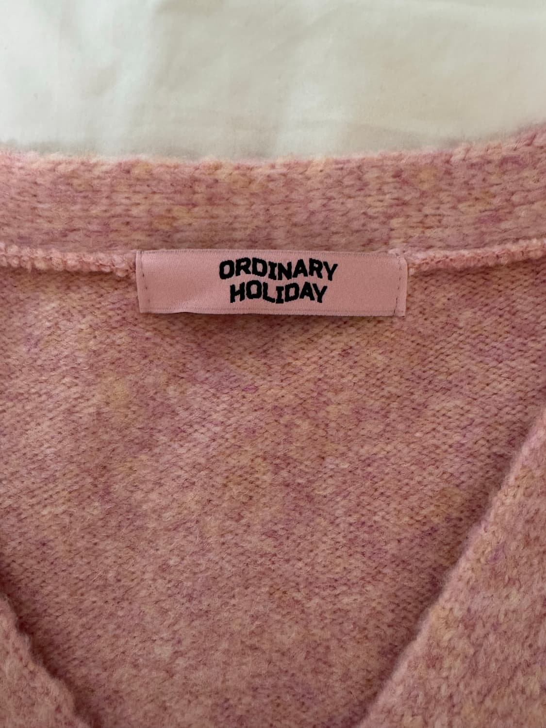 ordinary holiday 핑크 가디건 상품이미지3